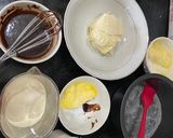 Hình bước làm 1 của món Bánh bông lan phomai ngựa vằn
