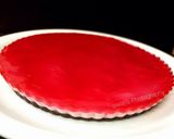 A picture of step 6 of Strawberry Jello Mousse Cake.