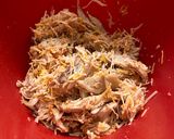 A picture of step 1 of Chicken taco quiche.