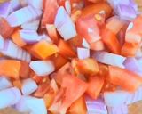 A picture of step 2 of Pav Chaat.