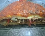 Foto del paso 8 de la receta: Pizza rellena de carne, huevos, jamón y muzzarella