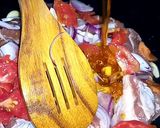 A picture of step 2 of Lauki Gosht.