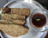 A picture of step 6 of Moong Dal Chilla.