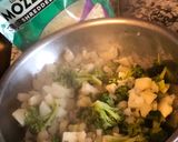 Foto del paso 3 de la receta: Plato fit🥗😊(fajitas de pollo, con salteado de verduras y puré de papa con brócoli)