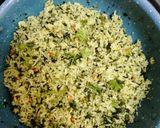 A picture of step 7 of Pudina rice.