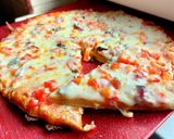 Pas rețetă Pizza cu legume și blat de iaurt 4 fotografie