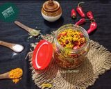 A picture of step 5 of Kathiyawadi Red Chilli Pickle.