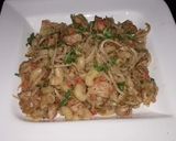 A picture of step 16 of Malai Boti Macaroni.