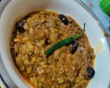 A picture of step 5 of Turai ka bhurta.