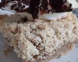 Pas rețetă Crumble apple (cu nuci și înghețată) 1 fotografie