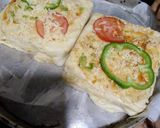 A picture of step 5 of Chicken pizza sandwich.