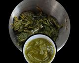 A picture of step 1 of Sarson ka Saag.
