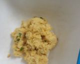 A picture of step 1 of Salsa stuffed Corn Tamales.