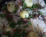 A picture of step 6 of Hyderabadi Egg Dum Biryani.