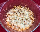 A picture of step 4 of Pink Sauce Pasta in Microwave.