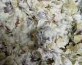 A picture of step 3 of Mashed Potato Salad with Hamburgers.
