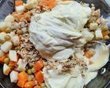Foto del paso 4 de la receta: Mayonesa de ave con jardinera de lata