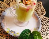 A picture of step 4 of Paan dates milkshake / paan shots/ Betel leaves drink 🍷🍻.