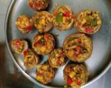 A picture of step 8 of Stuffed cheesy mushroom balls.