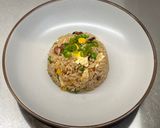 A picture of step 9 of Deany's fried rice.