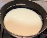 A picture of step 2 of Sabudana payasam.