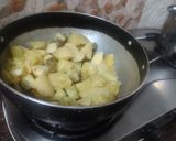 शक्करकंद आलू की चाट विथ खीरा की डिप रेसिपी चरण 3 फोटो