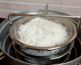 A picture of step 5 of String hopper/ Idiyappam.