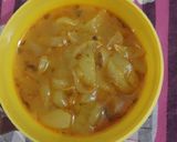 A picture of step 4 of Kakdi ki sabzi.