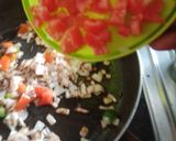 A picture of step 2 of Paneer Tava Pulao.