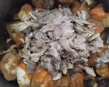Foto del paso 1 de la receta: Berenjenas con pollo bbq🍗🍯🍆
