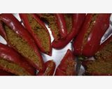 A picture of step 1 of Red chilli pickle.