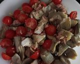 Foto del paso 2 de la receta: Ensalada de alcachofas con atún