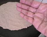 A picture of step 6 of Jowar Roti /Bhakri.