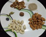 A picture of step 1 of Dates & dry fruits Rolls (sugar free).
