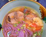 Hình bước làm 4 của món Bún cá ngừ eat clean
