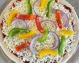 A picture of step 6 of Cheesy Veg Pizza.