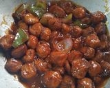 A picture of step 7 of Soya Chilli (dry).