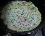 A picture of step 3 of Pizza Omelet.