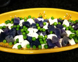 Foto del paso 3 de la receta: Ensalada de patatas azules con guisantes y mozzarella