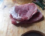 A picture of step 1 of Sig's Baked Rolled Schnitzel.