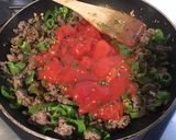 Une image de l'étape 9 de Bœuf épicé aux poivrons verts et tomates.