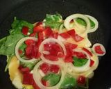 A picture of step 3 of Egg Sandwich with Veggies and Cheese *Vegetarian.