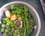 A picture of step 1 of Matar Dhokla.