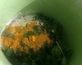 A picture of step 2 of Methi mug cake.