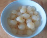 Hình bước làm 1 của món RAU CÂU nhãn tươi
