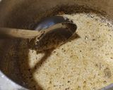 A picture of step 1 of Sindhi Bhatt. (sweet broken wheat).