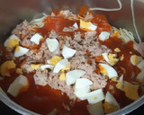 Foto del paso 3 de la receta: Espaguetis con atún y huevo