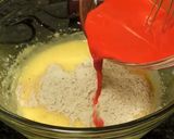 A picture of step 3 of Red velvet cake.