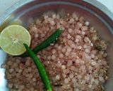 A picture of step 7 of Sago khichadi.
