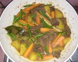 Foto langkah ke 3 dari resep Semur daging dan sayuran.
